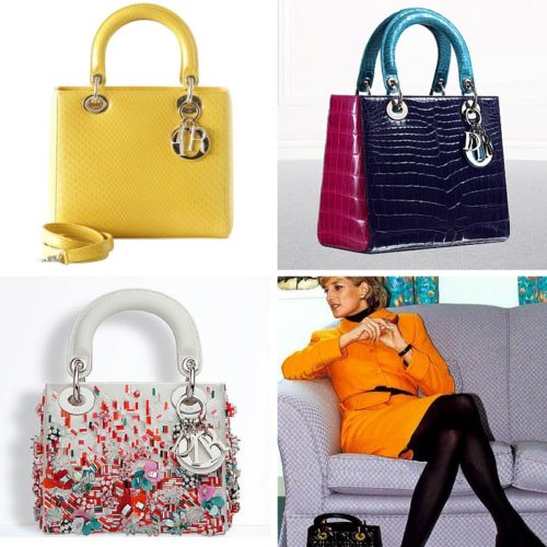 lady Dior bag collage