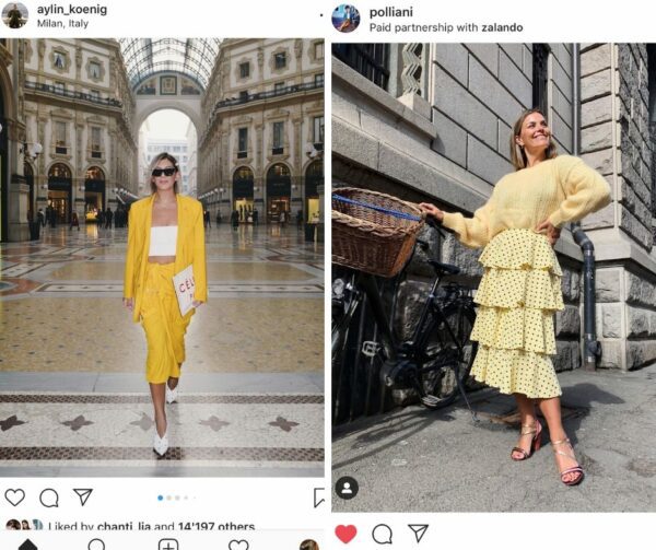 Yellow fashion trend 2019